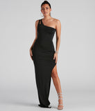 Koami Formal One Shoulder Dress creates the perfect summer wedding guest dress or cocktail party dresss with stylish details in the latest trends for 2023!