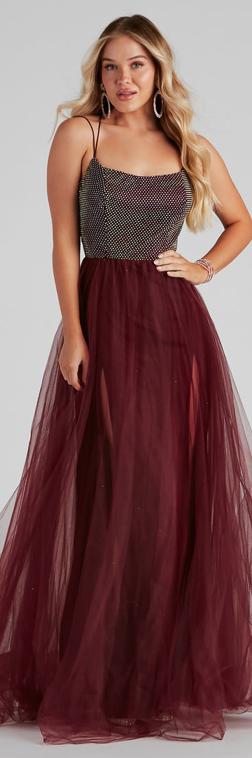 Ruby Embellished Formal Dress is a stunning choice for a bridesmaid dress or maid of honor dress, and to feel beautiful at Prom 2023, spring weddings, formals, & military balls!