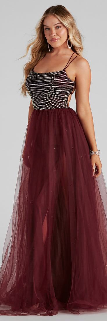 Ruby Embellished Formal Dress is a stunning choice for a bridesmaid dress or maid of honor dress, and to feel beautiful at Prom 2023, spring weddings, formals, & military balls!