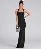 Kippa Formal Slim Halter Dress creates the perfect summer wedding guest dress or cocktail party dresss with stylish details in the latest trends for 2023!