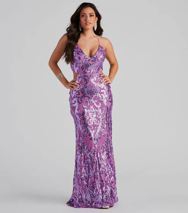 Anisa Formal Sequin A-Line Dress | Windsor Anisa Formal Sequin A-Line Dress | Windsor