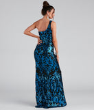 Layton Formal One Shoulder Sequin Dress creates the perfect summer wedding guest dress or cocktail party dresss with stylish details in the latest trends for 2023!