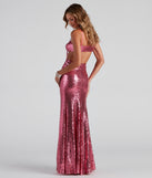 The Athena Formal Cutout Sequin Dress is a gorgeous pick as your 2023 prom dress or formal gown for wedding guest, spring bridesmaid, or army ball attire!