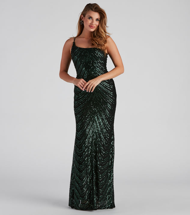 Jelani Formal Sequin Mermaid Dress & Windsor