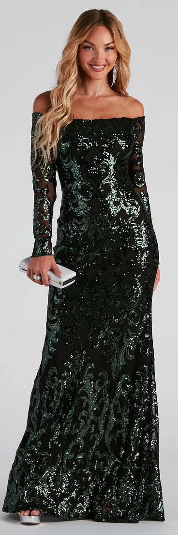 Isador Formal Sequin Scroll Dress | Windsor Isador Formal Sequin Scroll Dress | Windsor