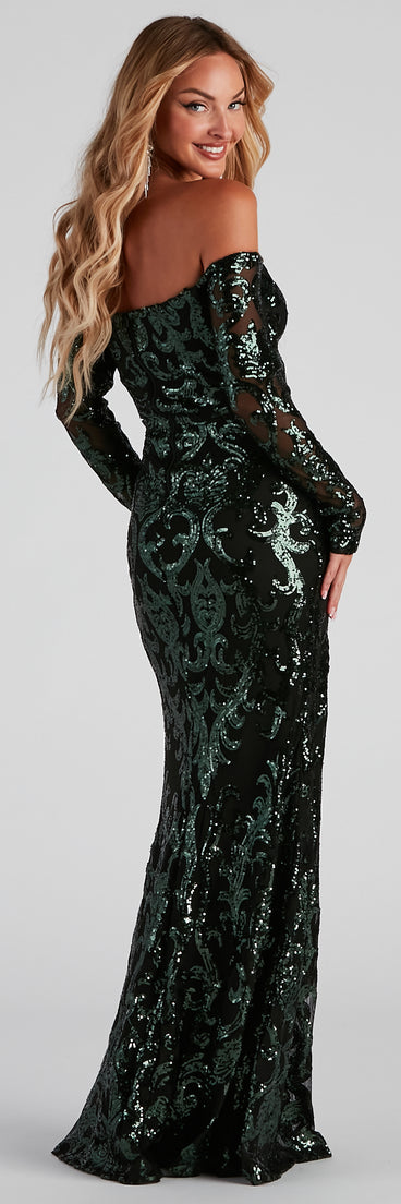 Isador Formal Sequin Scroll Dress | Windsor Isador Formal Sequin Scroll Dress | Windsor