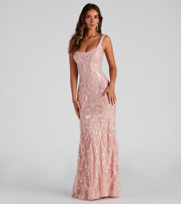 Catherine Formal Sequin X-Back Dress | Windsor Catherine Formal Sequin X-Back Dress | Windsor