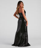 Delilah Formal Sequin High Slit Dress is a gorgeous pick as your summer formal dress for wedding guests, bridesmaids, or military birthday ball attire!