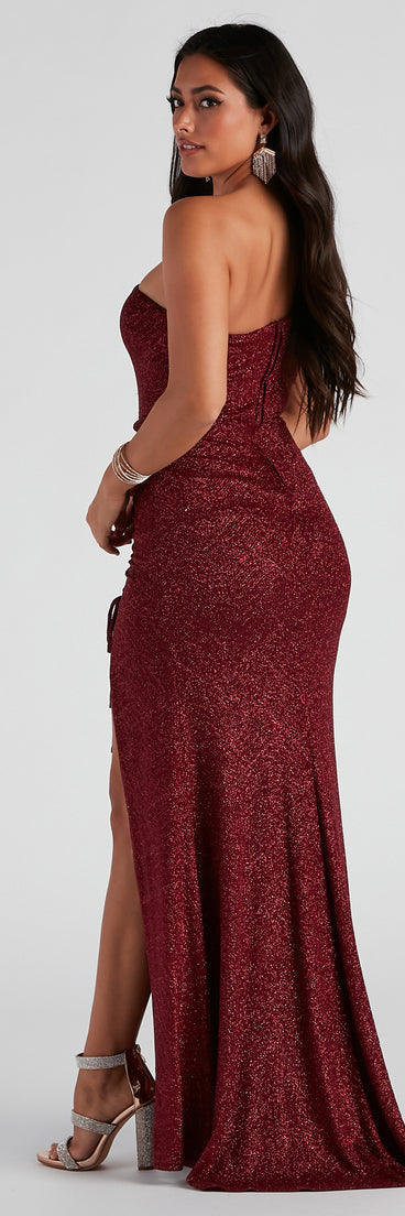 Gina Formal Glitter Long Dress creates the perfect summer wedding guest dress or cocktail party dresss with stylish details in the latest trends for 2023!