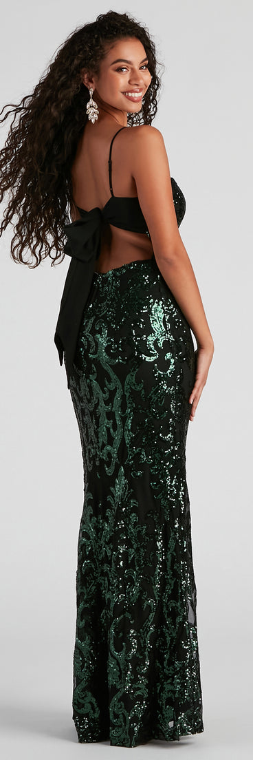 Candice Formal Sequin Tie Dress | Windsor Candice Formal Sequin Tie Dress | Windsor