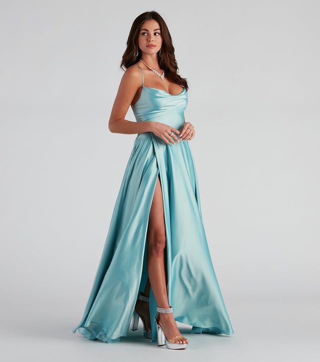 パーティードレス Kailey Sleeveless A-Line Dress Kailey Formal Lace-Up A-Line Dress | Windsor