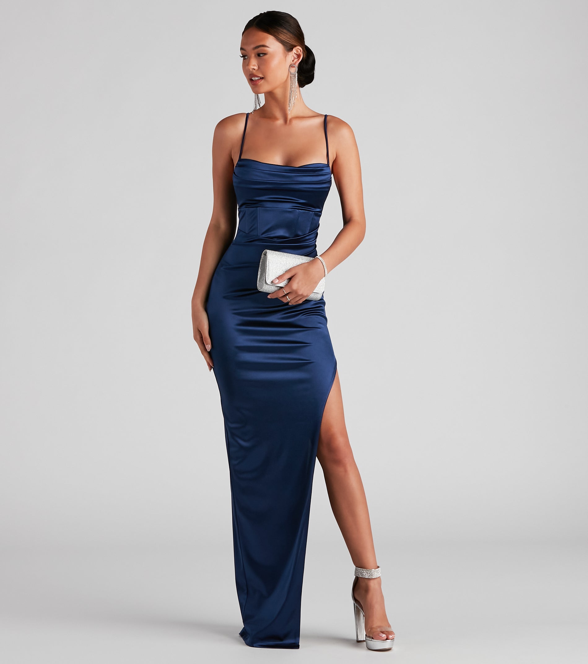 Carmella High Slit Corset Dress & Windsor