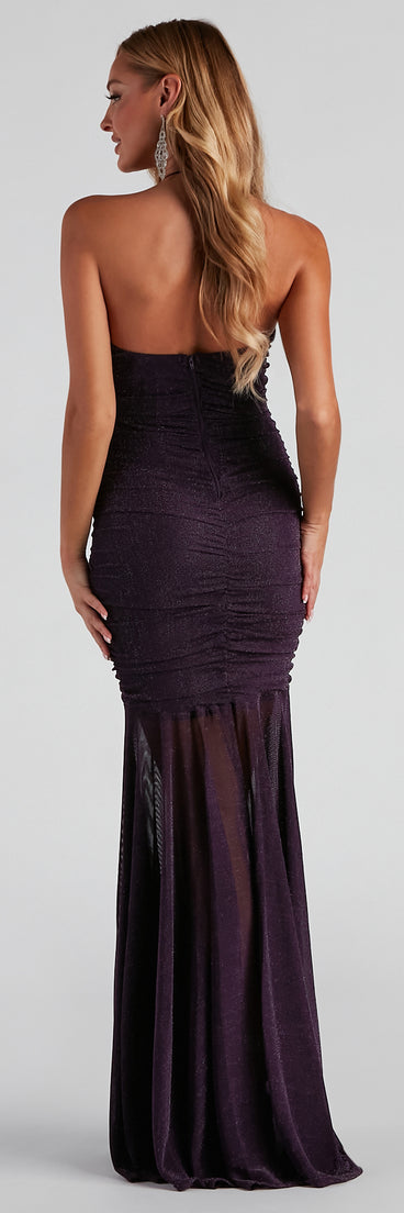 Marlene Formal Glitter Long Dress creates the perfect summer wedding guest dress or cocktail party dresss with stylish details in the latest trends for 2023!