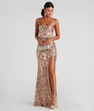 Kinsley Formal Sequin Mermaid Dress is a gorgeous pick as your summer formal dress for wedding guests, bridesmaids, or military birthday ball attire!