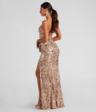 Kinsley Formal Sequin Mermaid Dress is a gorgeous pick as your 2024 prom dress or formal gown for wedding guests, spring bridesmaids, or army ball attire!