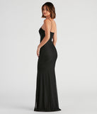Addison Glitter Mesh Formal Dress is the perfect prom dress pick with on-trend details to make the 2024 dance your most memorable event yet!