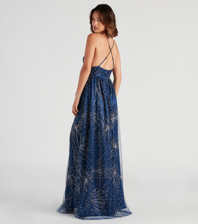 tricia formal glitter a-line dress Windsor Tricia Formal Glitter A-Line Dress