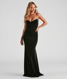 Krissy Formal Glitter Velvet Mermaid Dress creates the perfect summer wedding guest dress or cocktail party dresss with stylish details in the latest trends for 2023!