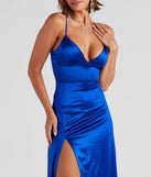 Carmen High-Slit Satin Formal Dress is the perfect prom dress pick with on-trend details to make the 2024 dance your most memorable event yet!