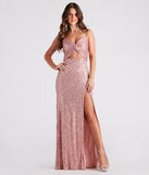 Haven Cutout Sequin Formal  Pink Prom Dress is a gorgeous pick as your 2024 prom dress or formal gown for wedding guest, spring bridesmaid, or army ball attire!