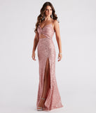 Haven Cutout Sequin Formal  Pink Prom Dress is a gorgeous pick as your 2024 prom dress or formal gown for wedding guest, spring bridesmaid, or army ball attire!
