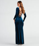 Adriana Formal Velvet Mermaid Dress creates the perfect summer wedding guest dress or cocktail party dresss with stylish details in the latest trends for 2023!
