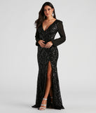 Laurel Formal Sequin Mermaid Dress creates the perfect summer wedding guest dress or cocktail party dresss with stylish details in the latest trends for 2023!