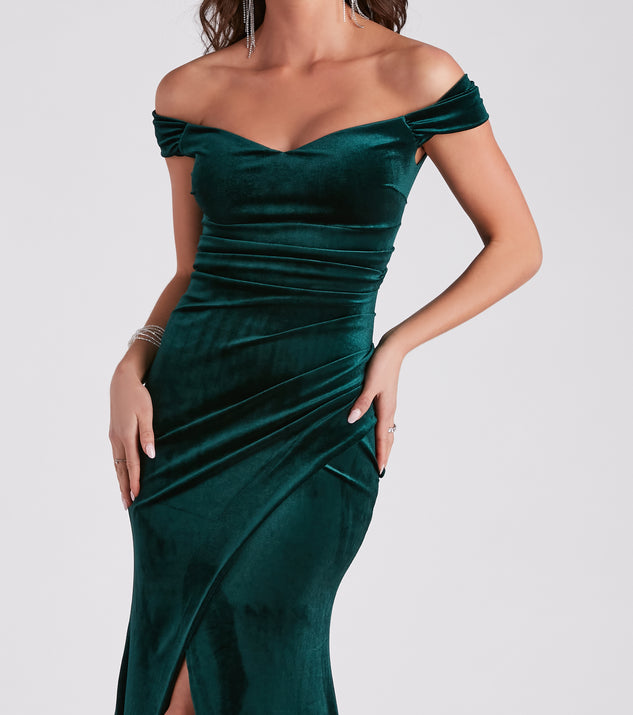 Georgina Formal Velvet Long Dress | Windsor