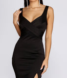 The Eliza Formal Pleated Scuba Dress is a gorgeous pick as your 2023 prom dress or formal gown for wedding guest, spring bridesmaid, or army ball attire!