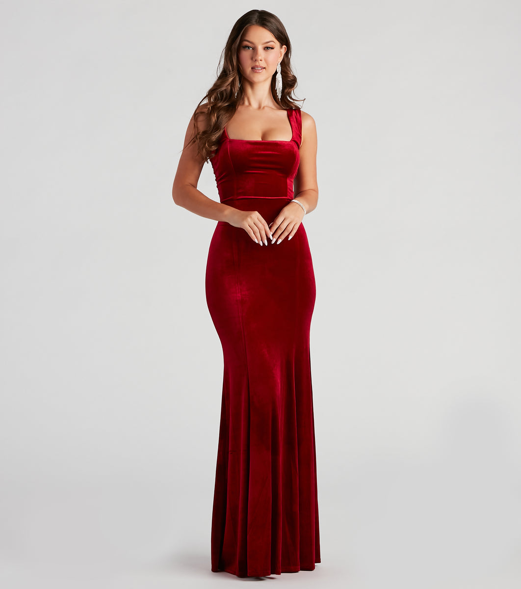 Windsor Tori Formal Rhinestone Mermaid Long Dress Hamilton Place