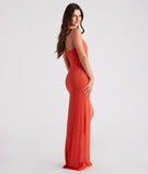 Leann Formal High Slit Glitter Dress creates the perfect summer wedding guest dress or cocktail party dresss with stylish details in the latest trends for 2023!