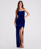 Riley Ruched Velvet Formal Dress provides a stylish summer wedding guest dress, the perfect dress for graduation, or a cocktail party look in the latest trends for 2024!