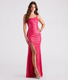 Renee Formal Sequin Long Slit Dress provides a stylish summer wedding guest dress, the perfect dress for graduation, or a cocktail party look in the latest trends for 2024!