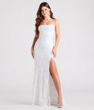 Style your seasonal looks with the Gabrielle Formal Sequin Long Dress, a trend-right, fall dress designed for any plan on your calendar with new and unqiue details.