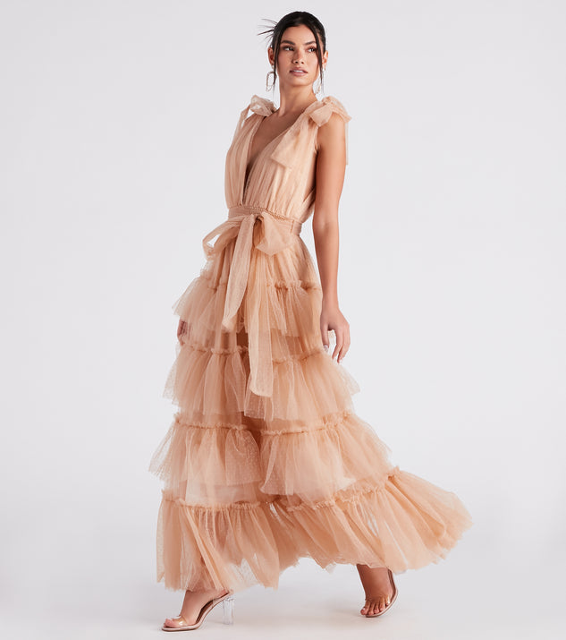 Mabelle Formal Tulle A-Line Dress & Windsor