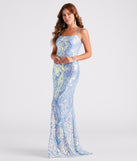 Camilla Formal Sequin Lace-Up Mermaid Dress is a stunning choice for a bridesmaid dress or maid of honor dress, and to feel beautiful at Homecoming 2024, summer or fall weddings, formals, & military balls!