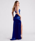 Loretta Formal Satin Strappy Mermaid Dress creates the perfect summer wedding guest dress or cocktail party dresss with stylish details in the latest trends for 2023!