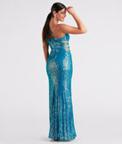 Effie Formal Sequin Cutout Mermaid Dress creates the perfect summer wedding guest dress or cocktail party dresss with stylish details in the latest trends for 2023!