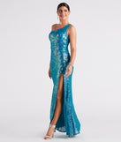 Effie Formal Sequin Cutout Mermaid Dress creates the perfect summer wedding guest dress or cocktail party dresss with stylish details in the latest trends for 2023!