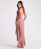 Gracie Formal Chiffon A-Line High Low Dress creates the perfect summer wedding guest dress or cocktail party dresss with stylish details in the latest trends for 2023!