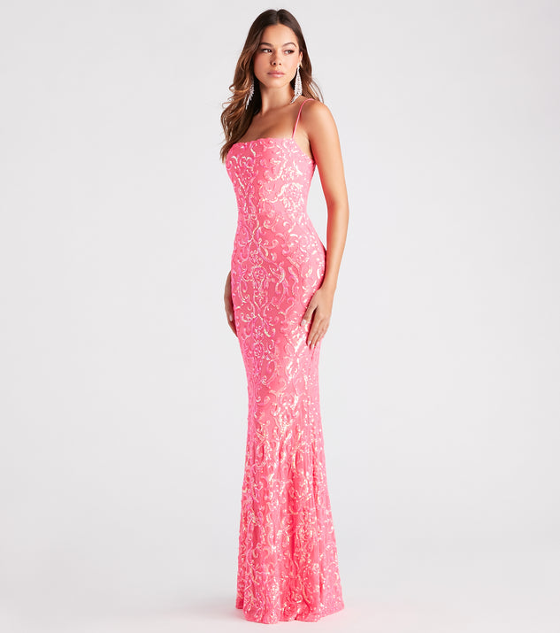 Buy Pink Italian Tulle Embroidery Sequin And Cutdana Ombre Front Slit Gown  For Women by Bhawna Rao Online at Aza Fashions.
