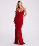 Rosalie Rhinestone Strap Mermaid Wrap Dress creates the perfect summer wedding guest dress or cocktail party dresss with stylish details in the latest trends for 2023!