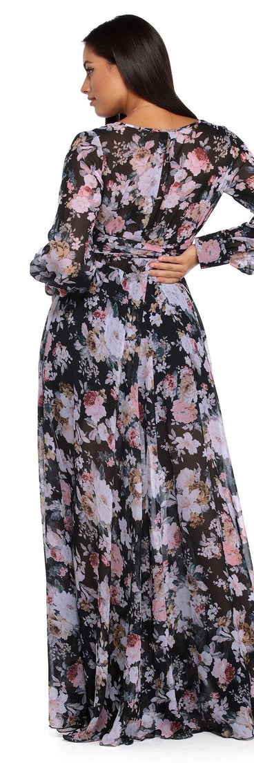 Roselyn Floral Romance Dress is a stunning choice for a bridesmaid dress or maid of honor dress, and to feel beautiful at Prom 2023, spring weddings, formals, & military balls!