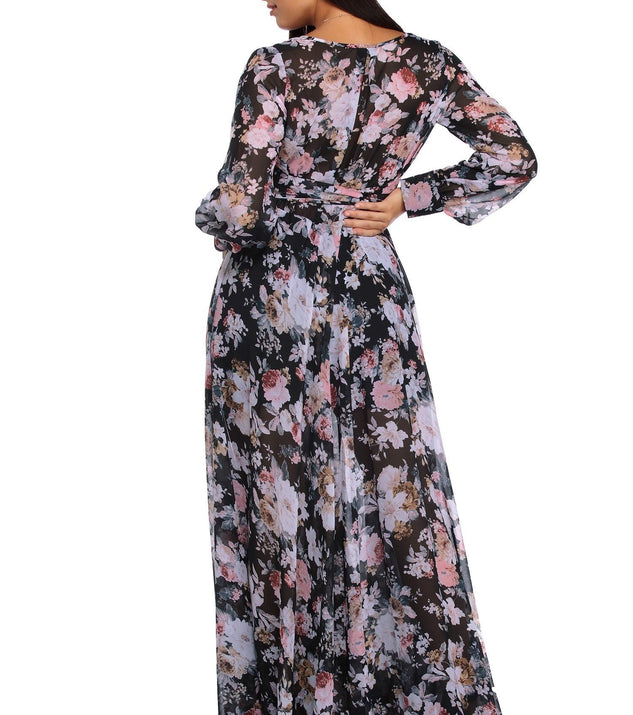 Roselyn Floral Romance Dress is a stunning choice for a bridesmaid dress or maid of honor dress, and to feel beautiful at Prom 2023, spring weddings, formals, & military balls!