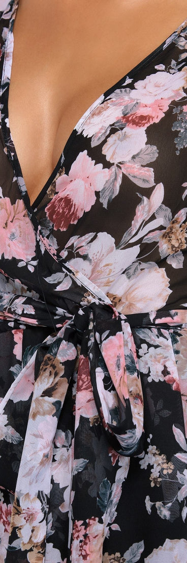 Roselyn Floral Romance Dress is a stunning choice for a bridesmaid dress or maid of honor dress, and to feel beautiful at Prom 2023, spring weddings, formals, & military balls!