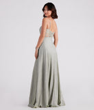 Daria Lace Back A-Line  Green Prom Gown is a gorgeous pick as your 2023 prom dress or formal gown for wedding guest, spring bridesmaid, or army ball attire!