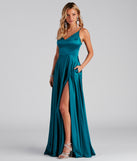 Juliet Formal High Slit Dress creates the perfect summer wedding guest dress or cocktail party dresss with stylish details in the latest trends for 2023!