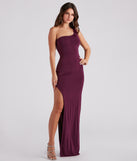 Megan Formal One Shoulder Long Dress creates the perfect summer wedding guest dress or cocktail party dresss with stylish details in the latest trends for 2023!