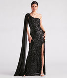 Julia Formal Sequin Sash A-Line Dress creates the perfect summer wedding guest dress or cocktail party dresss with stylish details in the latest trends for 2023!