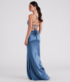 Lucille Formal Satin Mermaid Dress provides a stylish spring wedding guest dress, the perfect dress for graduation, or a cocktail party look in the latest trends for 2024!
